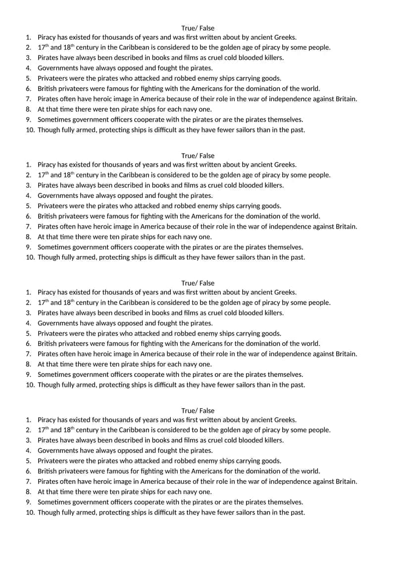 Piracy Throughout History