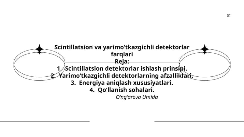 Scintillatsion va yarimo‘tkazgichli detektorlar farqlari