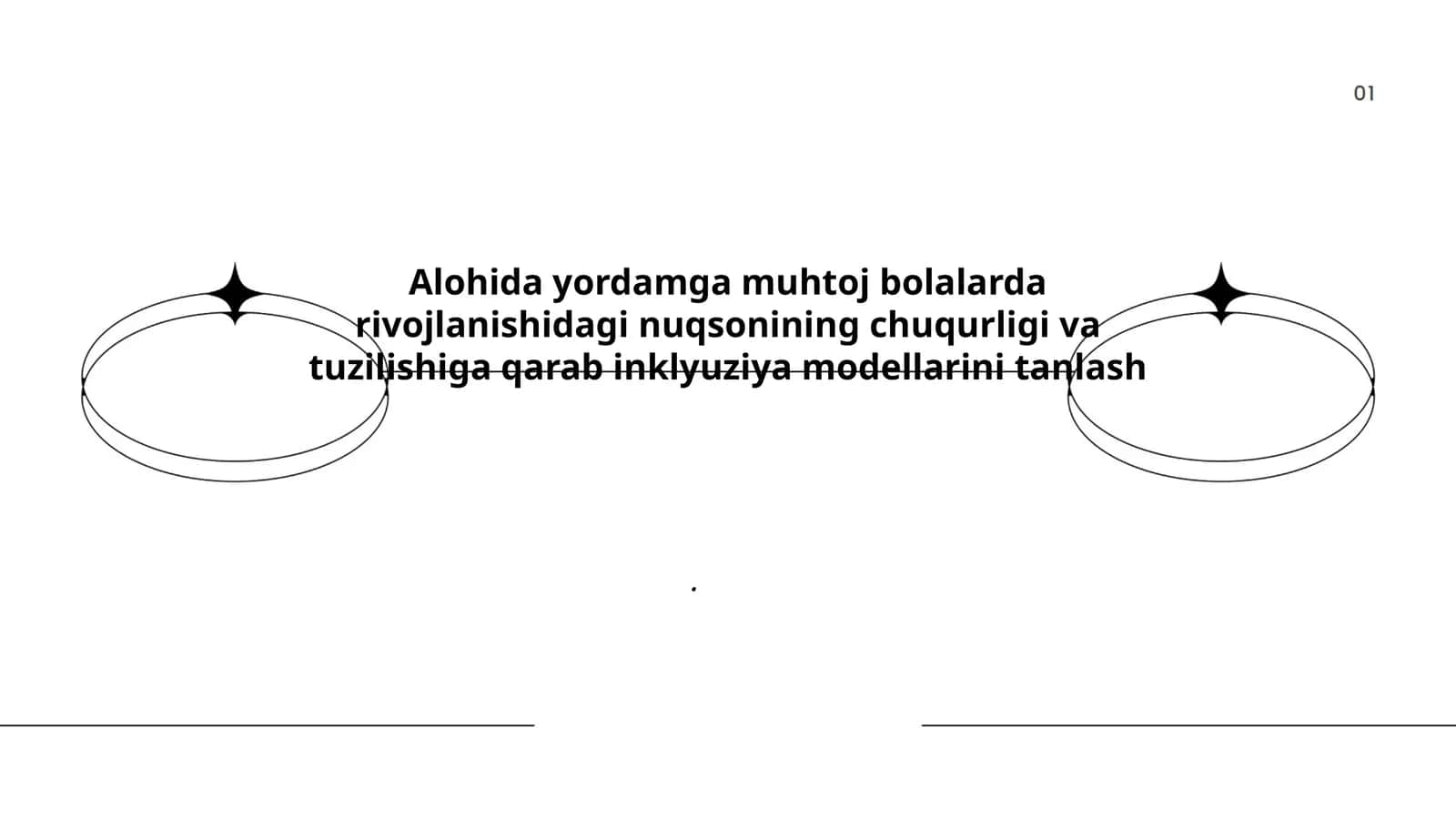Alohida yordamga muhtoj bolalarda rivojlanishidagi nuqsonining chuqurligi va tuzilishiga qarab inklyuziya modellarini tanlash