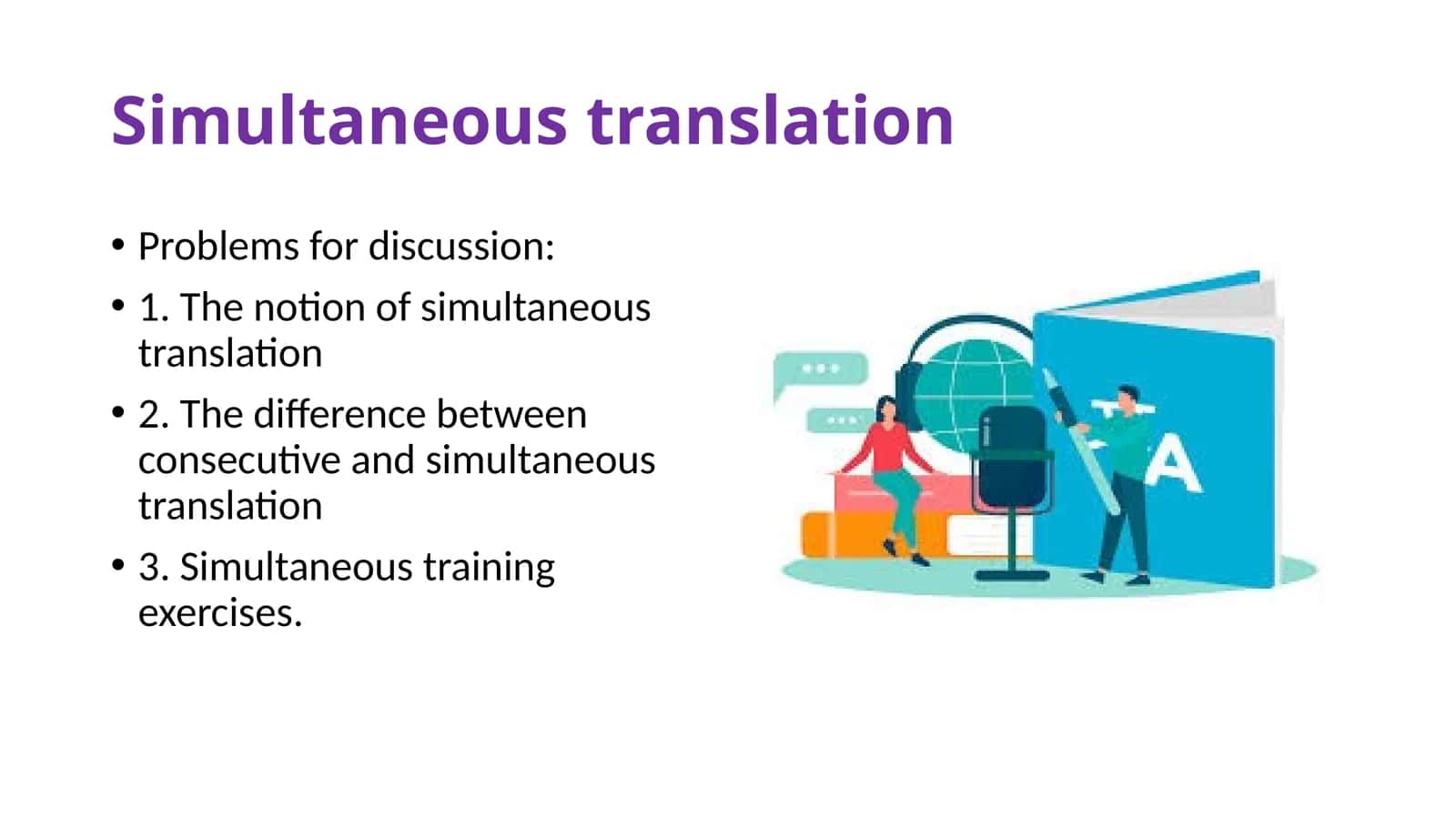 Simultaneous translation
