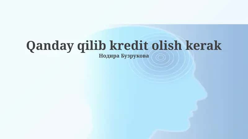 Kredit olish jarayoni