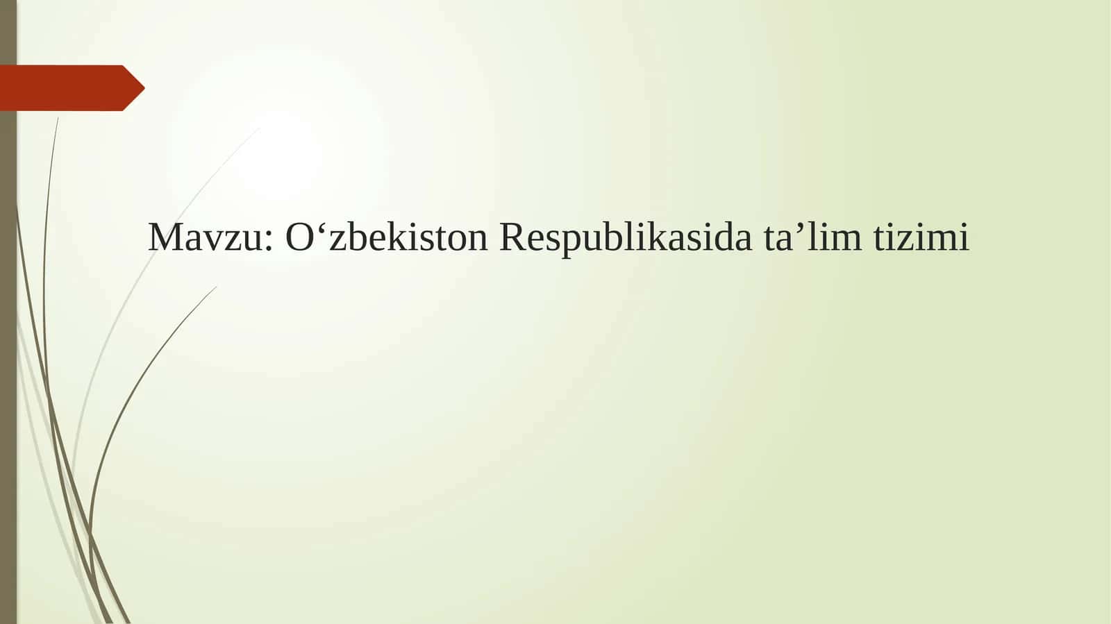 O‘zbekiston Respublikasi data’lim tizimi