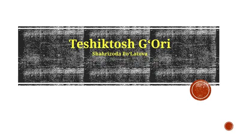 Teshiktosh GʻOri