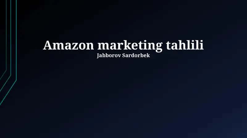 Amazon marketing tahlili