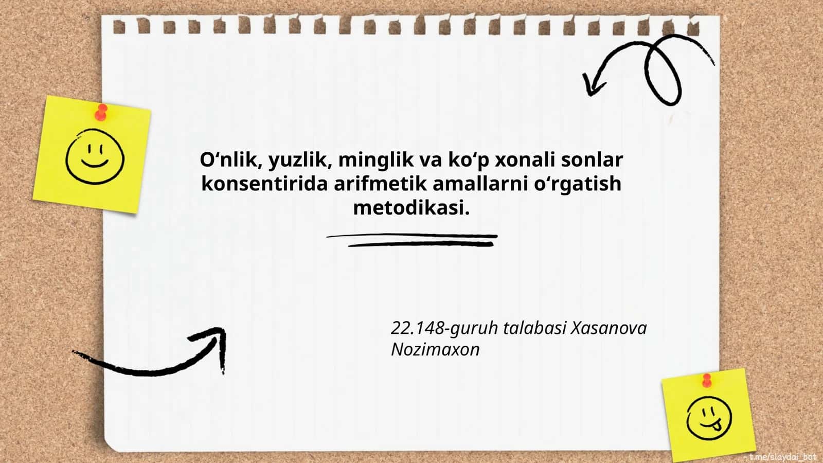 Oʻnlik, yuzlik, minglik va koʻp xonali sonlar konsentirida arifmetik amallarni oʻrgatish metodikasi