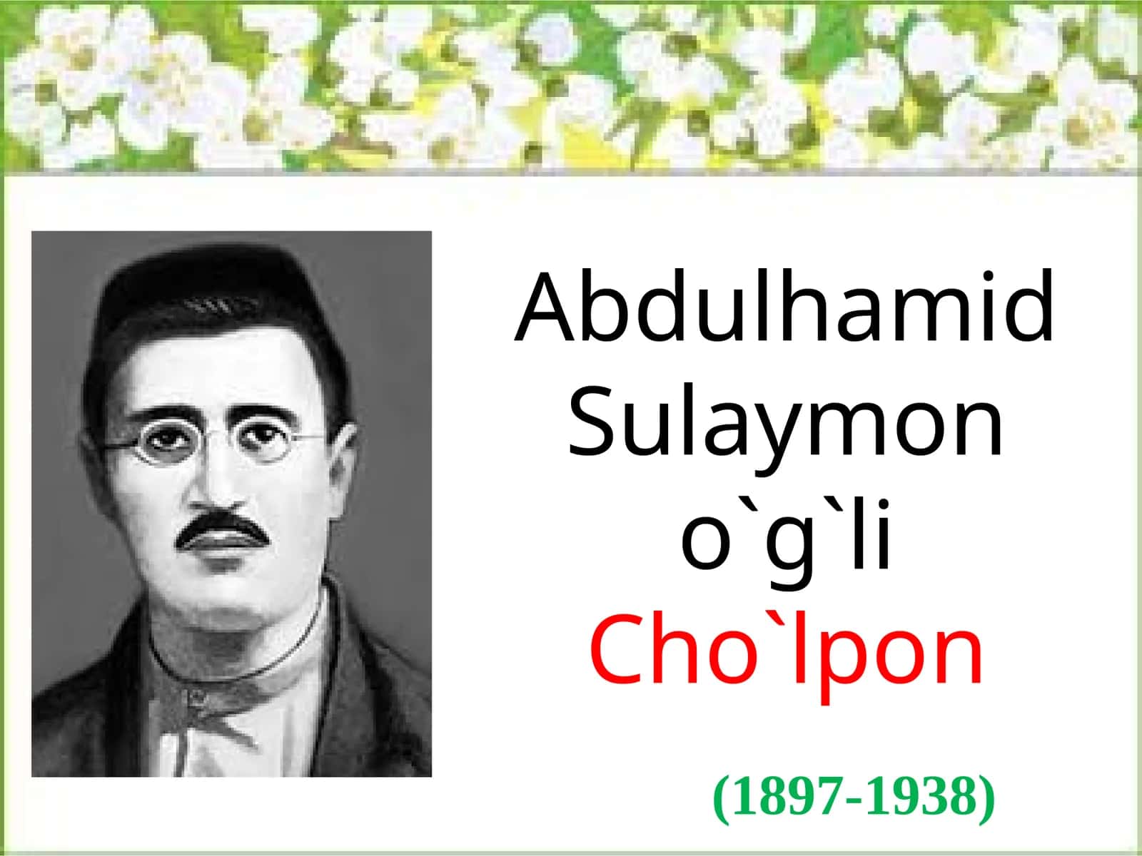 8-sinf Adabiyot fanidan Cho'lpon Kecha va kunduz romani dars taqdimot