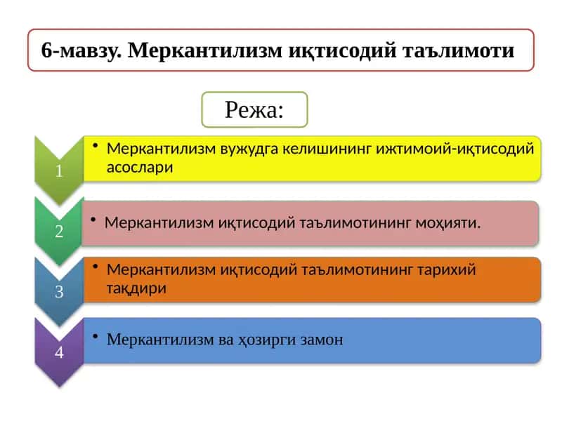 Меркантилизм