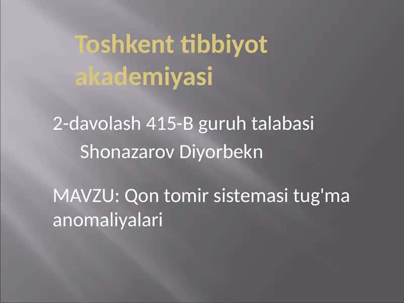 Tug‘ma yurak nuqsonlari