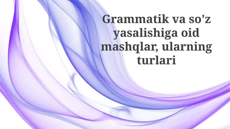 Grammatika mashqlari