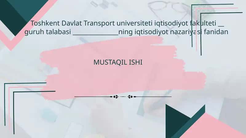 INVESTITSIYALAR VA ULARNING IQTISODIY OʻSISHGA TAʼSIRI