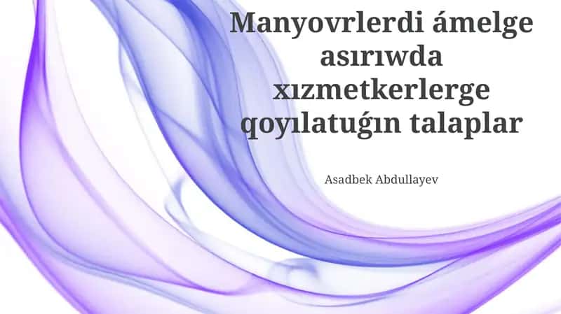 Lawazımlıq Instrukciyalar