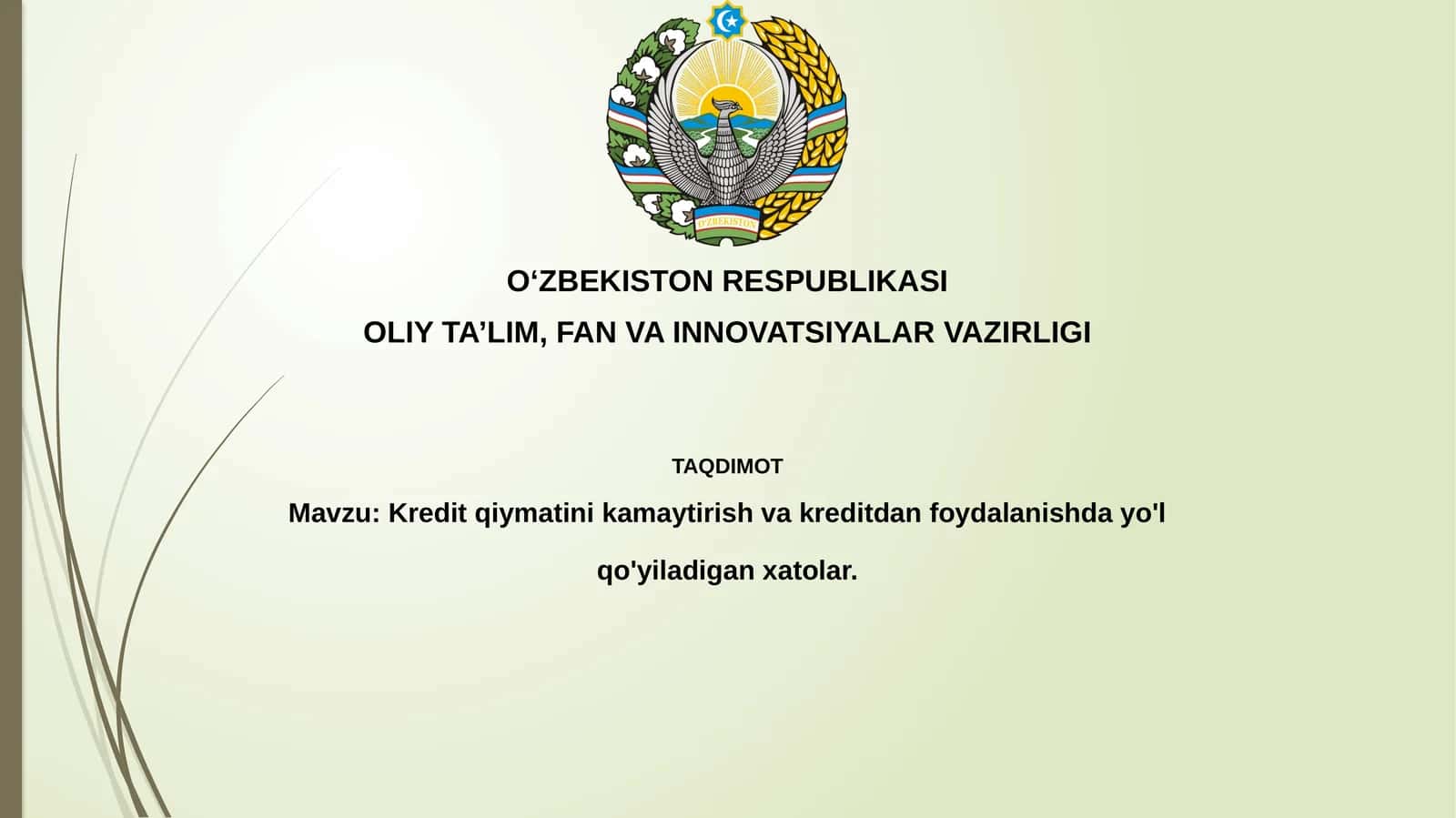 Kredit qiymatini kamaytirish va kreditdan foydalanishda yo'l qo'yiladigan xatolar