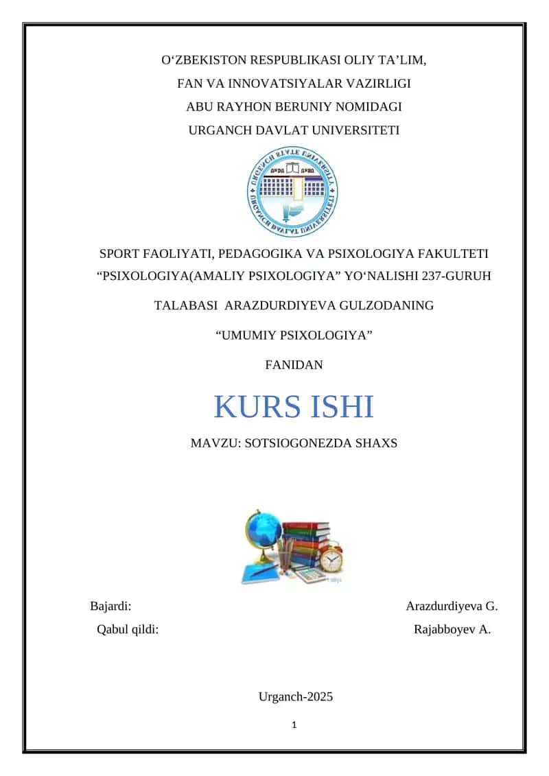 UMUMIY PSIXOLOGIYA