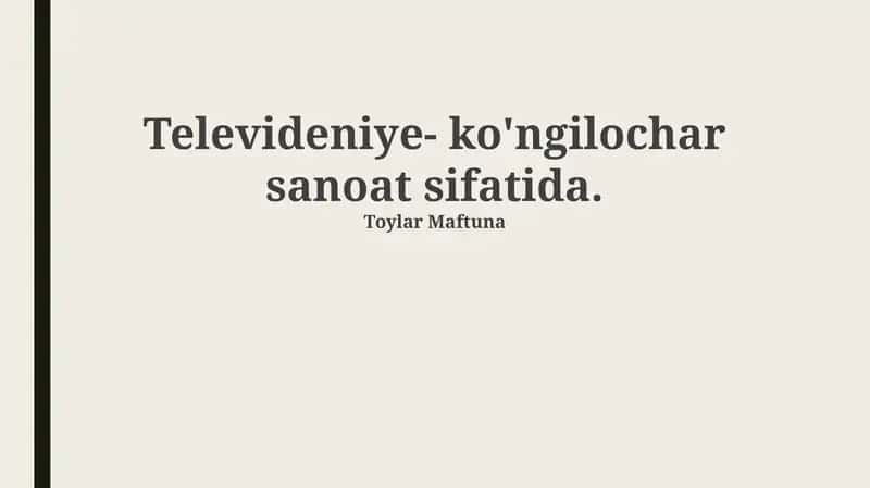Televideniye sanoati