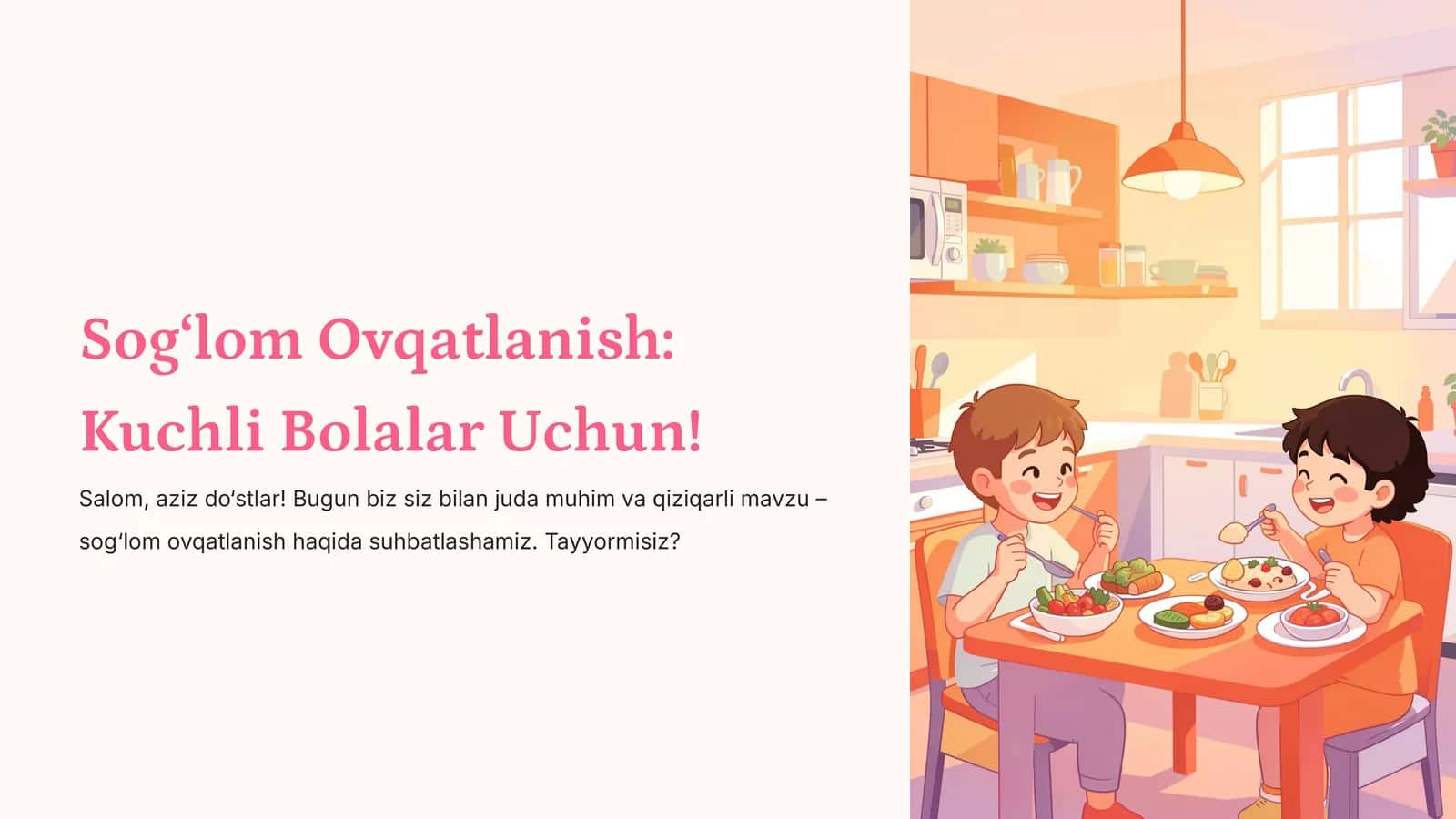 Sog‘lom Ovqatlanish