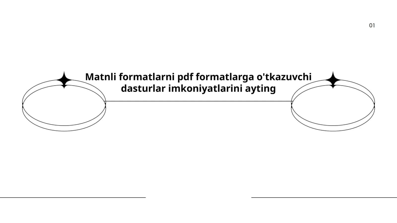 Matnli formatlarni pdf formatlarga o'tkazuvchi dasturlar imkoniyatlari