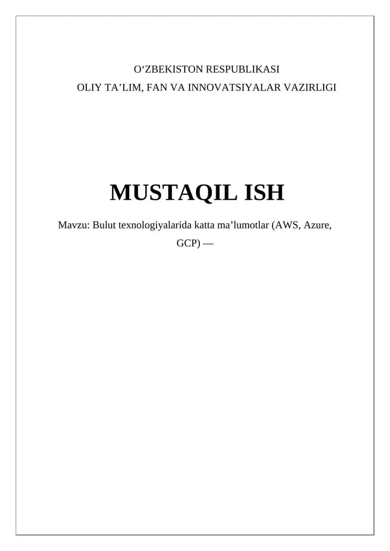 Ma'lumotlar bazalariga kirish