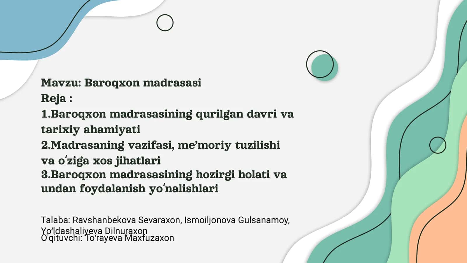 Baroqxon madrasasi