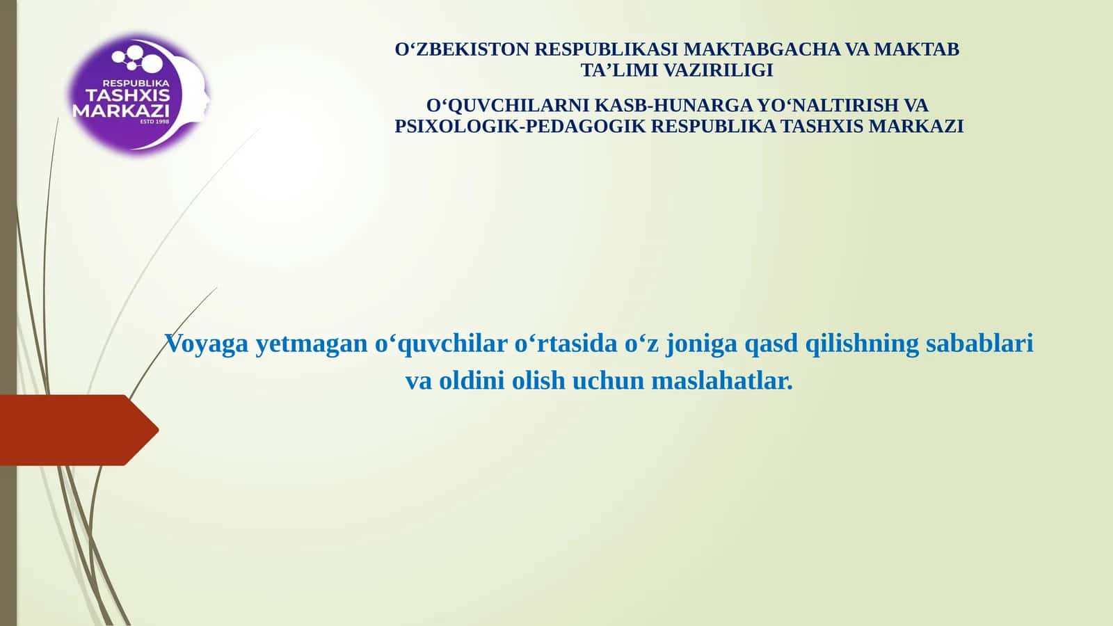 Voyagayetmagano‘quvchilaro‘rtasidao‘zjonigaqasdqilishningsabablarivaoldiniolishuchunmaslahatlar
