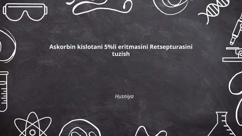 5% askorbin kislotali eritma
