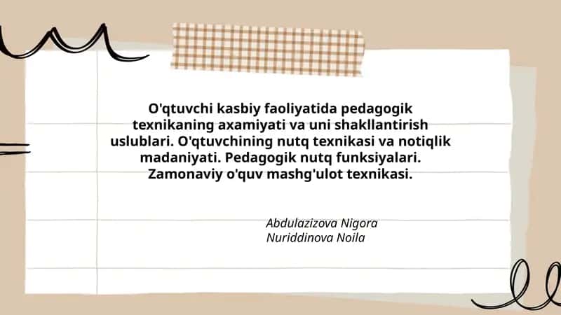 Pedagogik Texnika