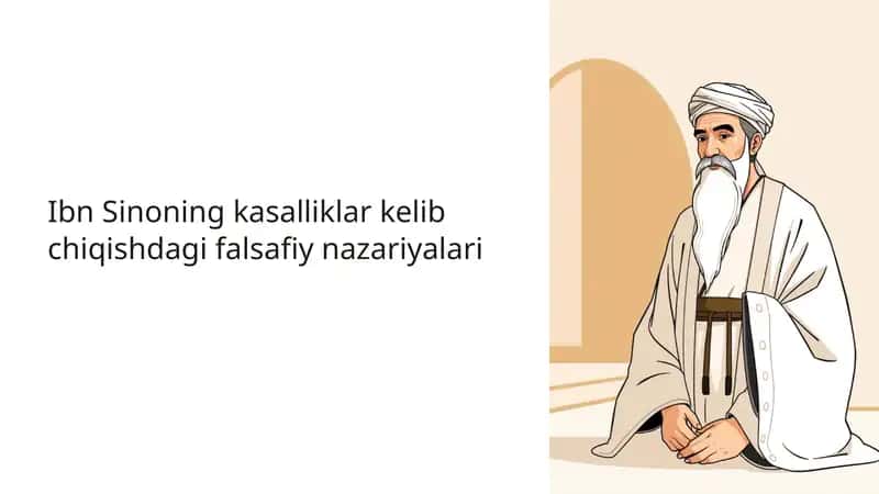 Ibn Sinoning kasalliklar kelib chiqishdagi falsafiy nazariyalari