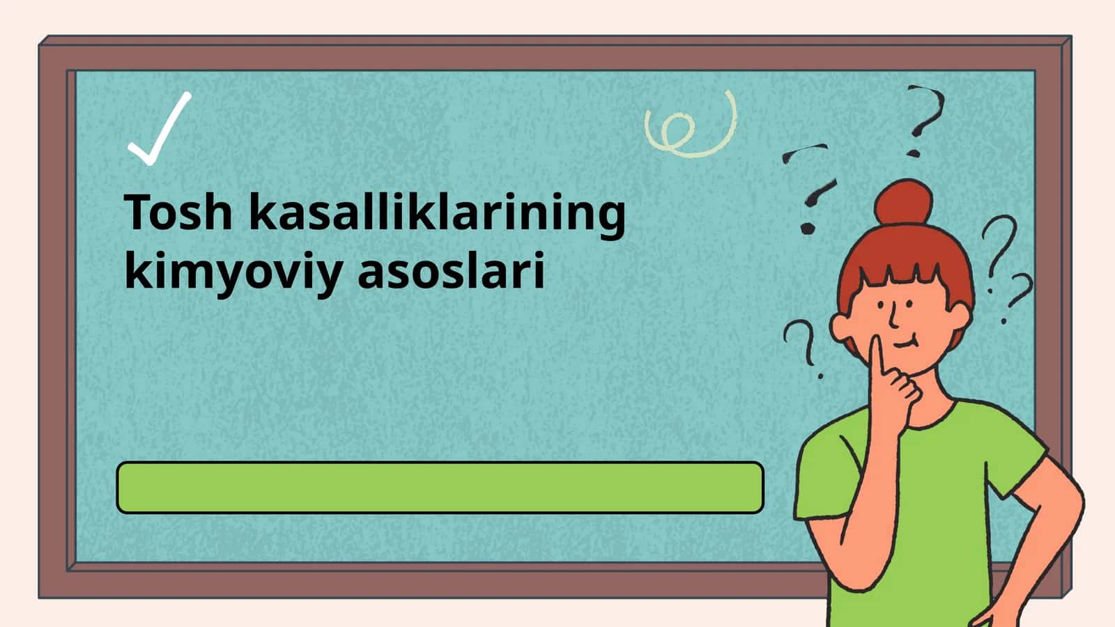Tosh kasalliklarining kimyoviy asoslari