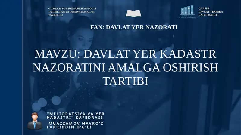 "Melioratsiyavayerkadastri" kafedrasi