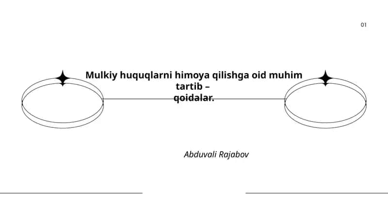 Mulkiy huquqlarni himoya qilishga oid muhim tartib – qoidalar
