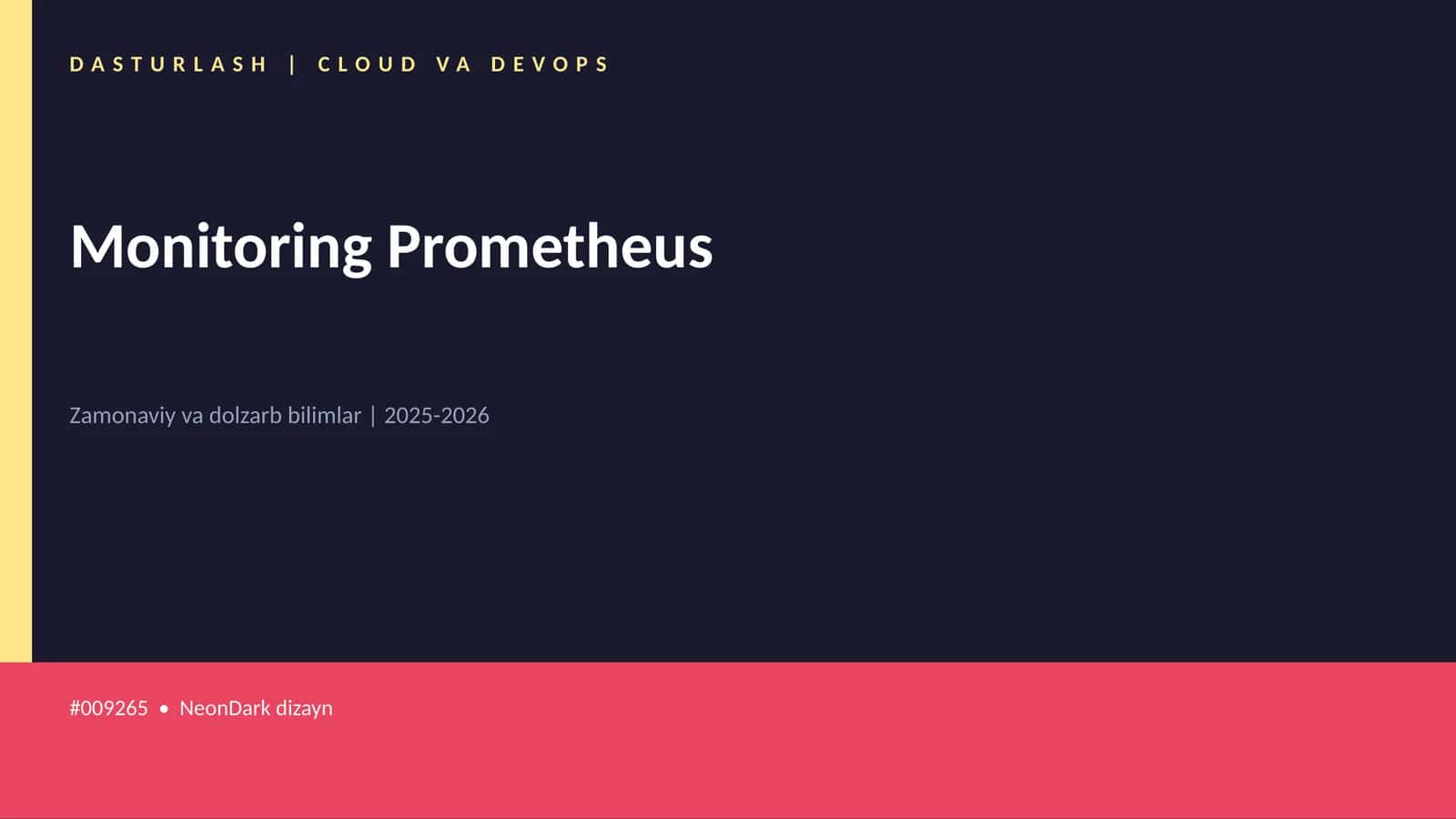 Monitoring Prometheus
