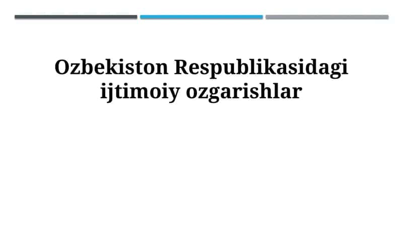 Demografik o'zgarishlar va oilaviy tuzilmadagi transformatsiya