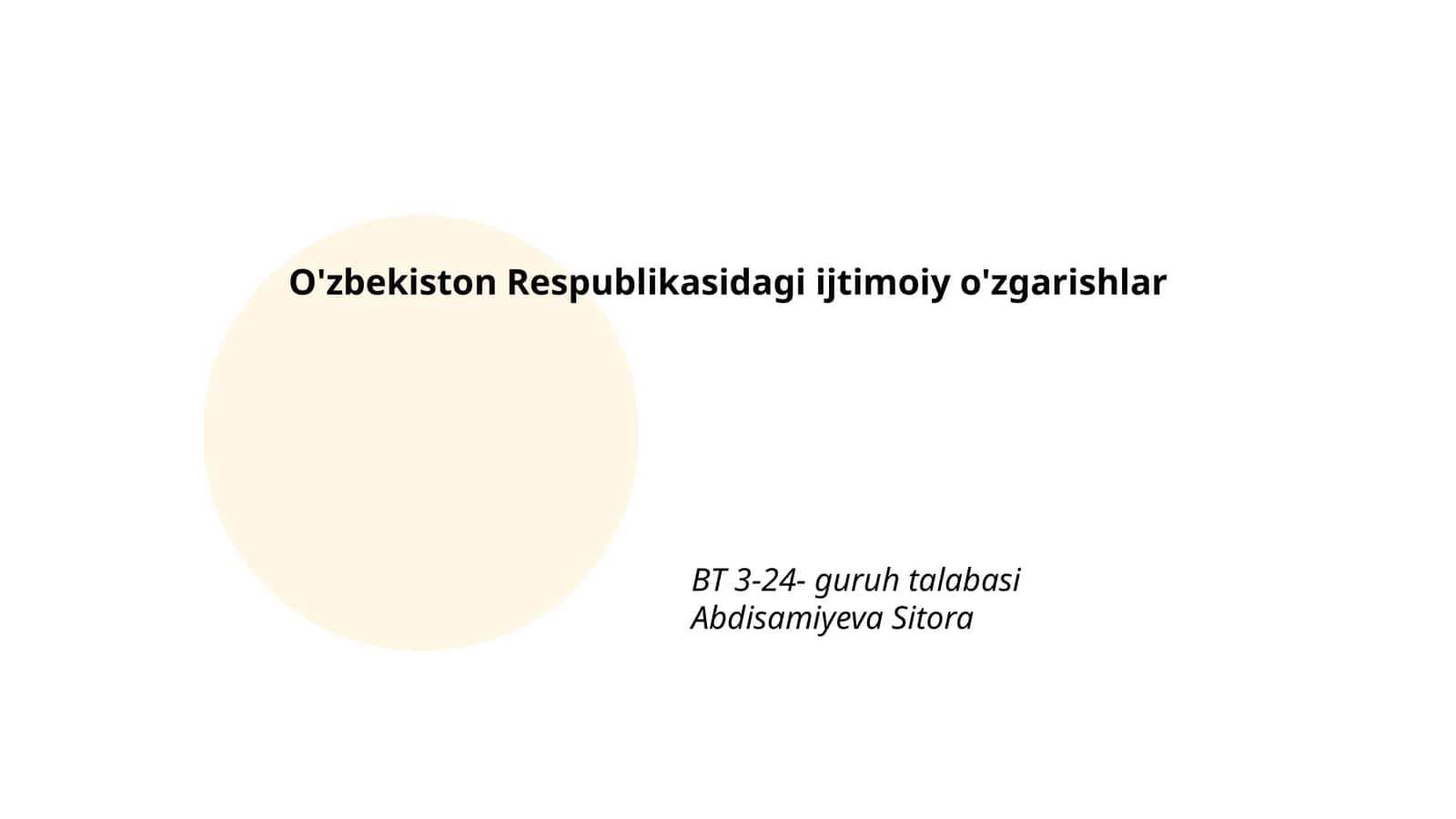 Ta'limdagi islohotlar