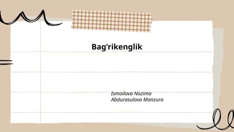 Bag'rikenglik