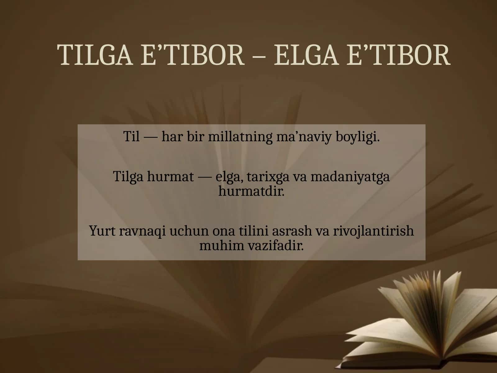 TILGA E’TIBOR – ELGA E’TIBOR