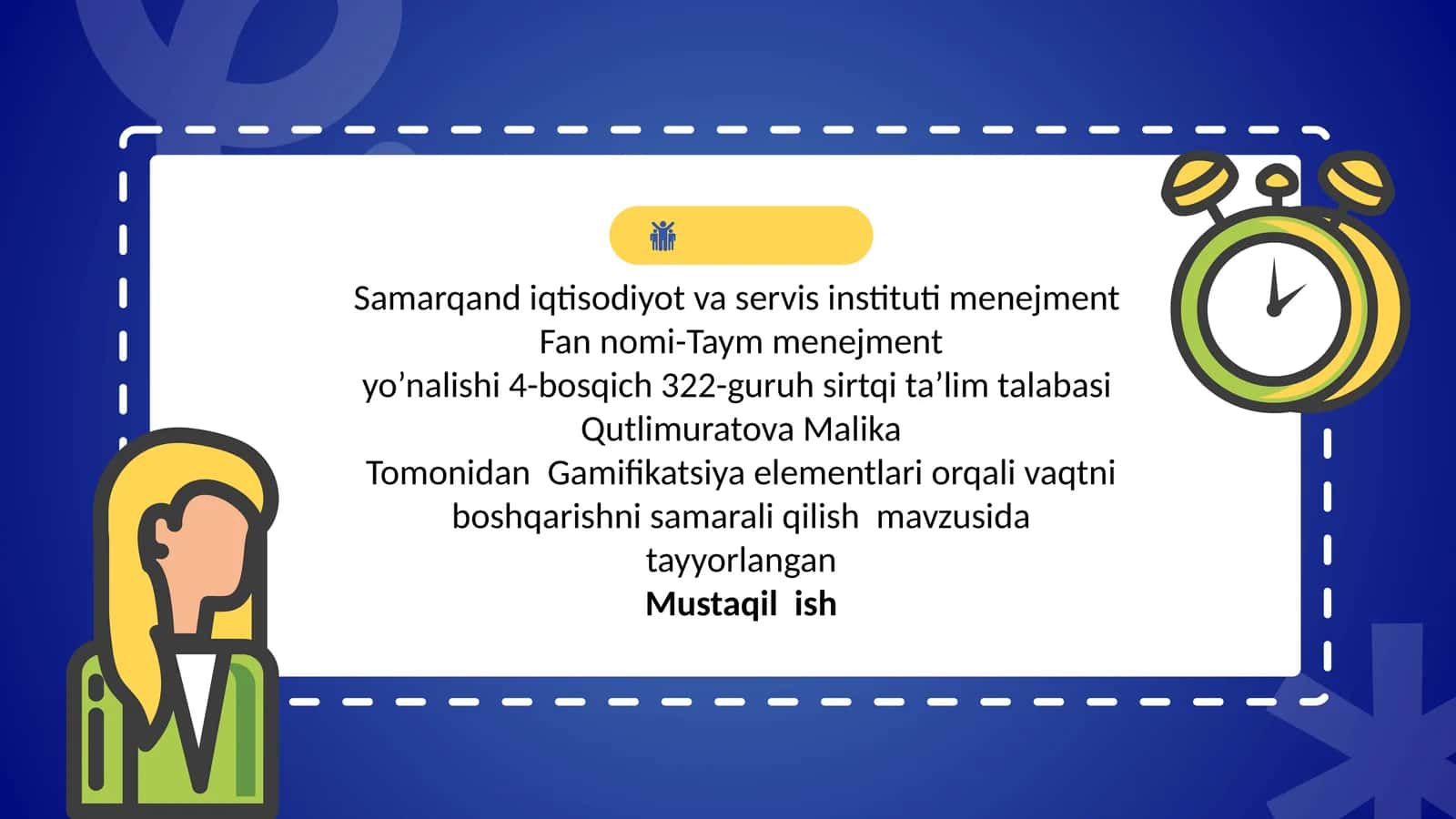 Gamifikatsiya Elementlari Orqali Vaqtni Boshqarishni Samarali Qilish Yo‘llari