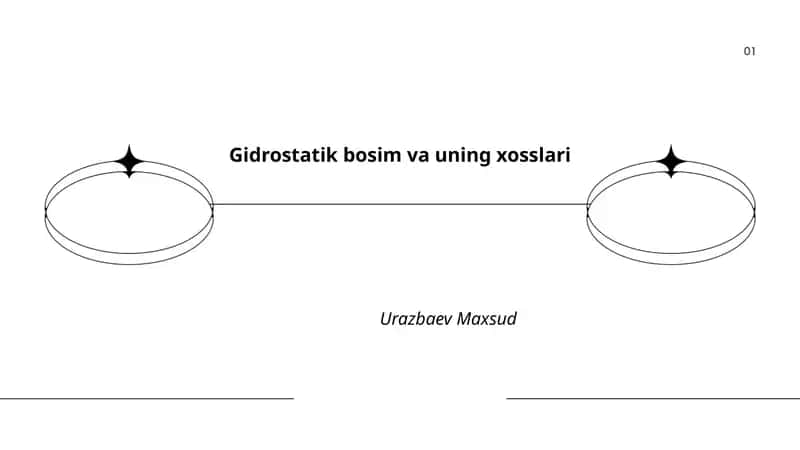 Gidrostatik bosim va uning xosslari