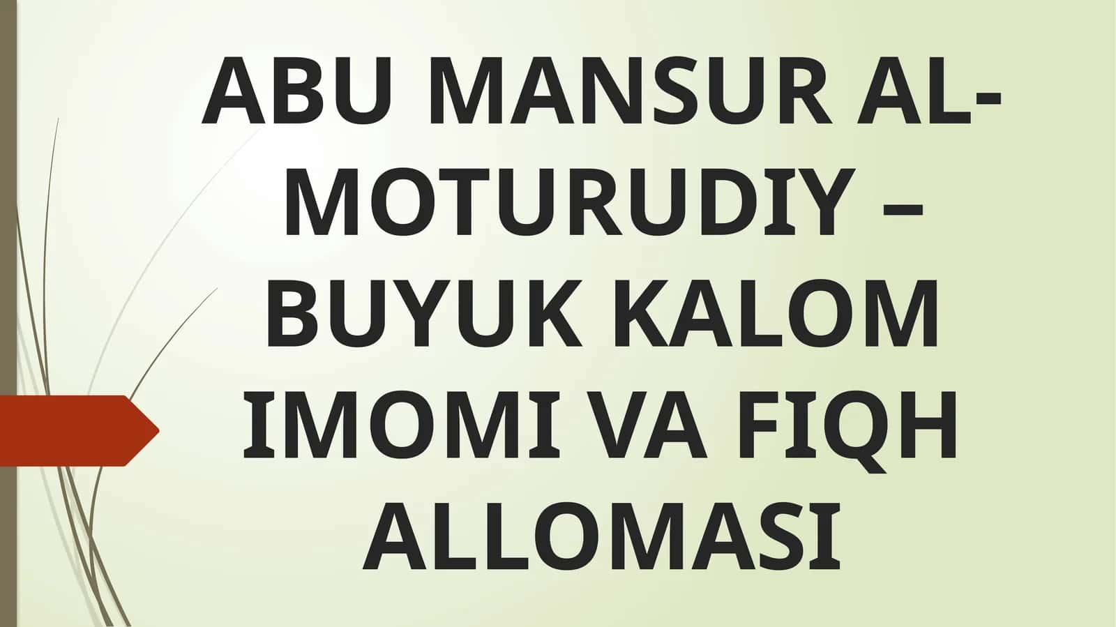Moturidiy