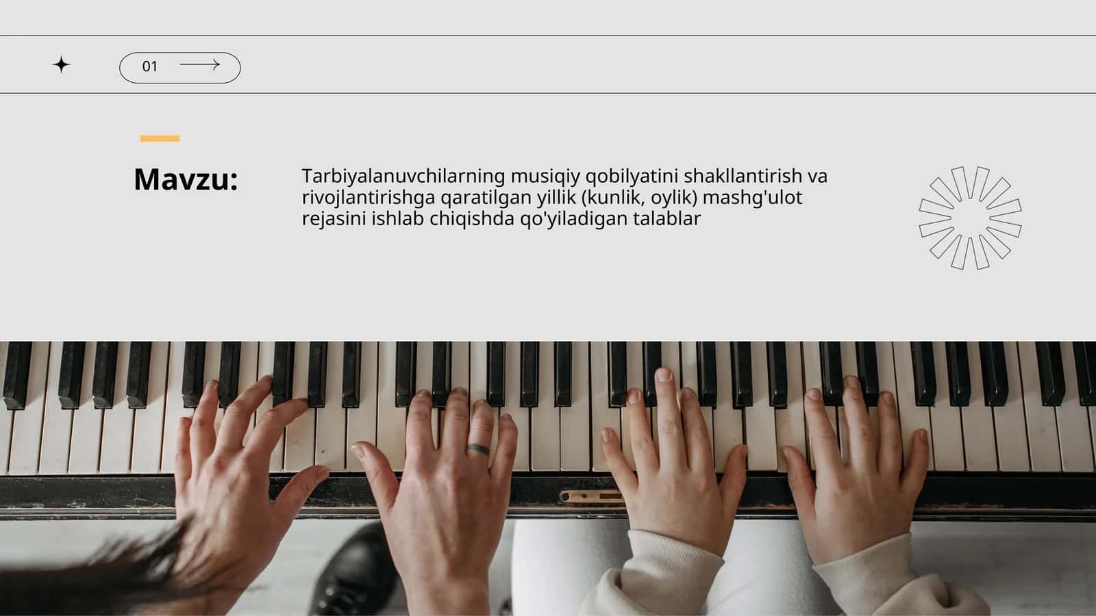 Tarbiyalanuvchilarning musiqiy qobilyatini shakllantirish