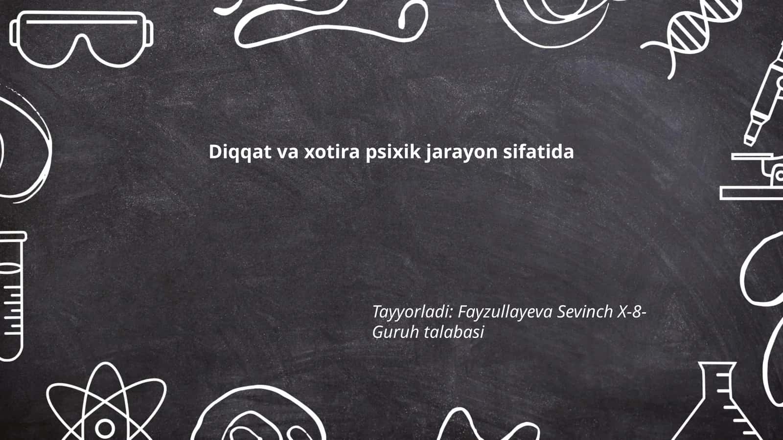 Diqqat va xotira tushunchalari