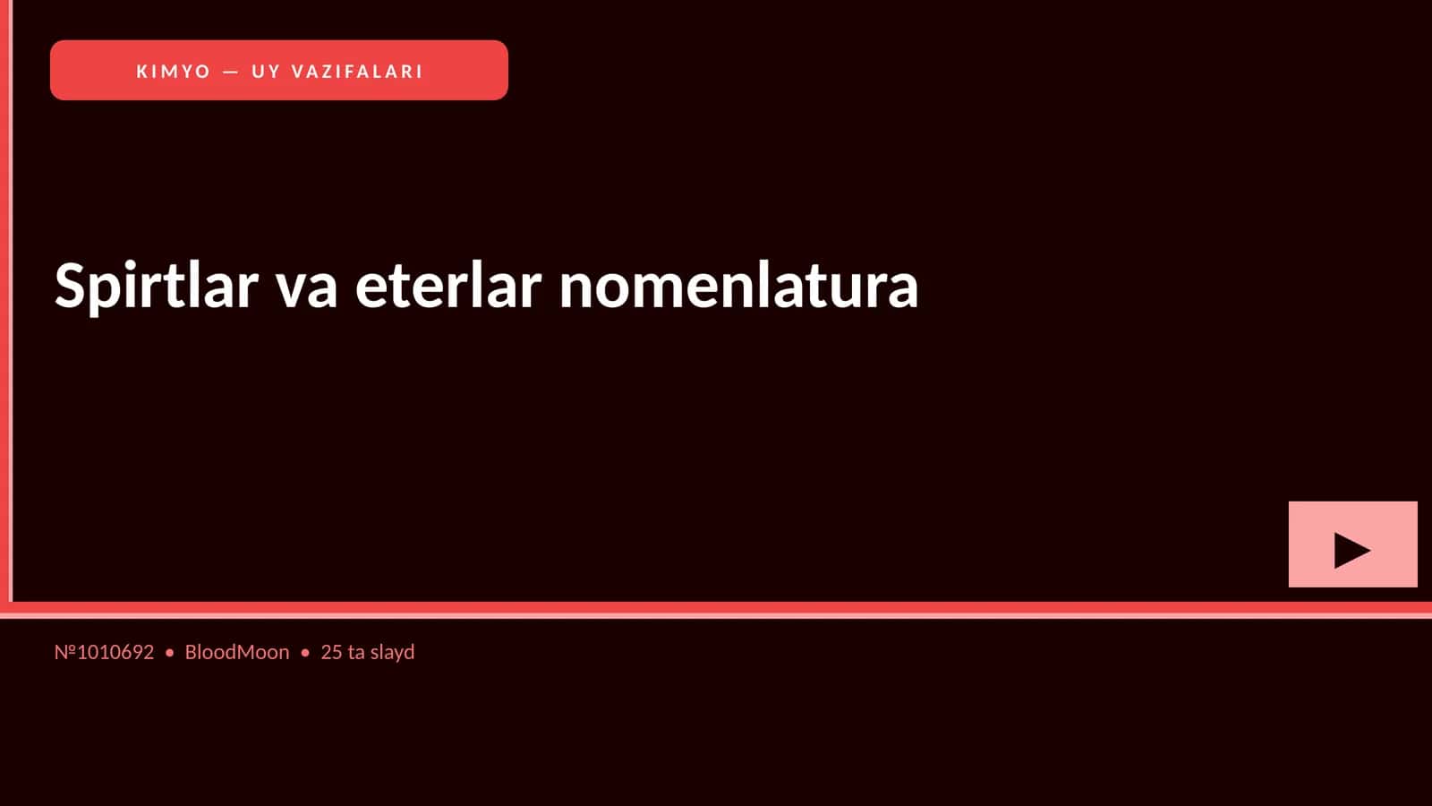 Spirtlar va eterlar nomenlatura