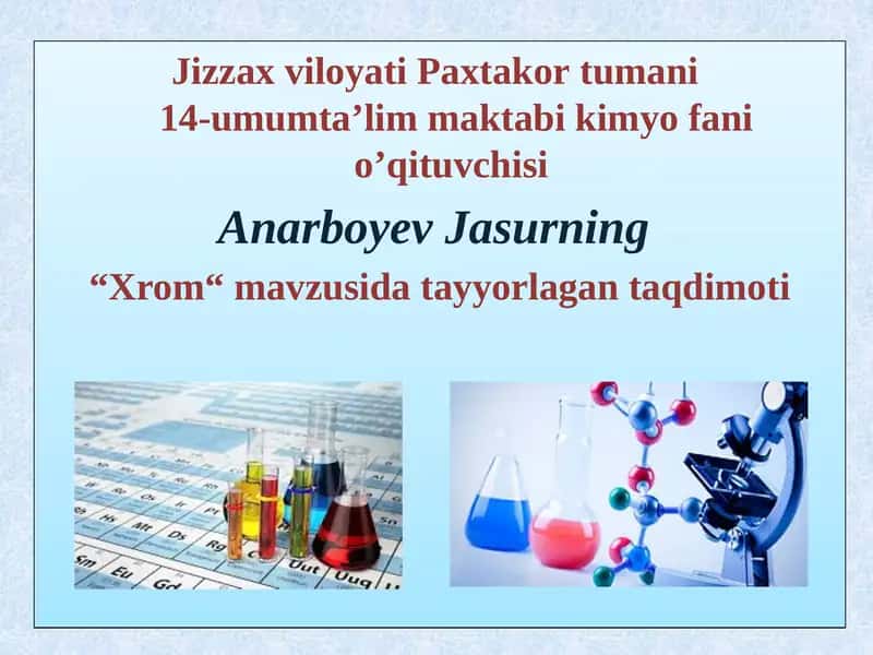 "Xrom"mavzusi