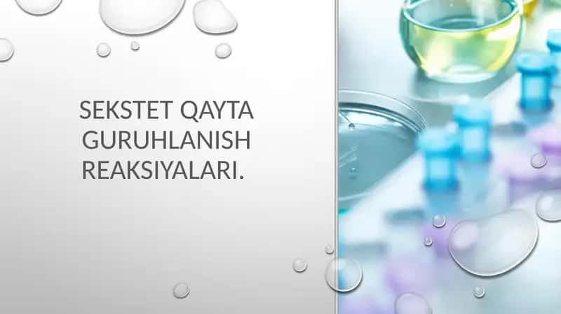 Sekstet qayta guruhlanish reaksiyalari.