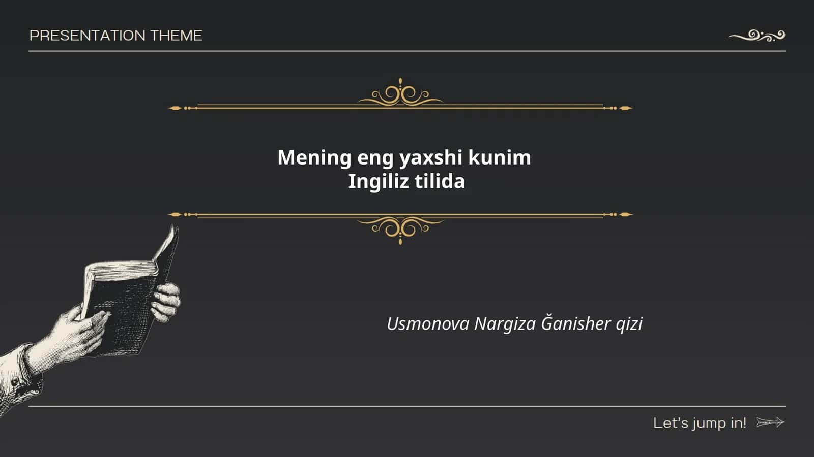 Mening eng yaxshi kunim