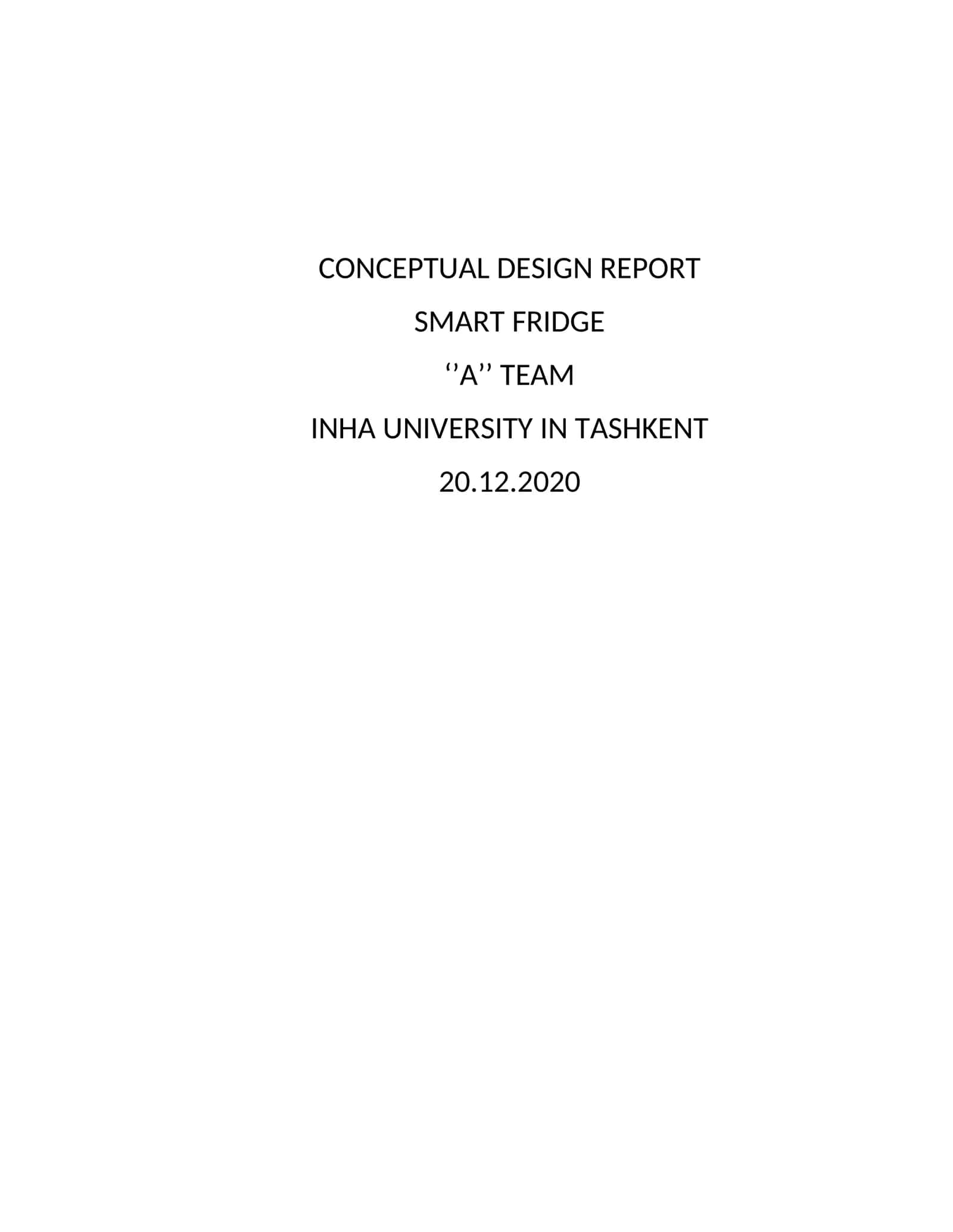 SMART FRIDGE