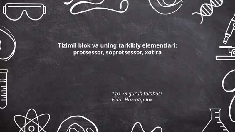 Tizimli Blok va Uning Tarkibiy Elementlari