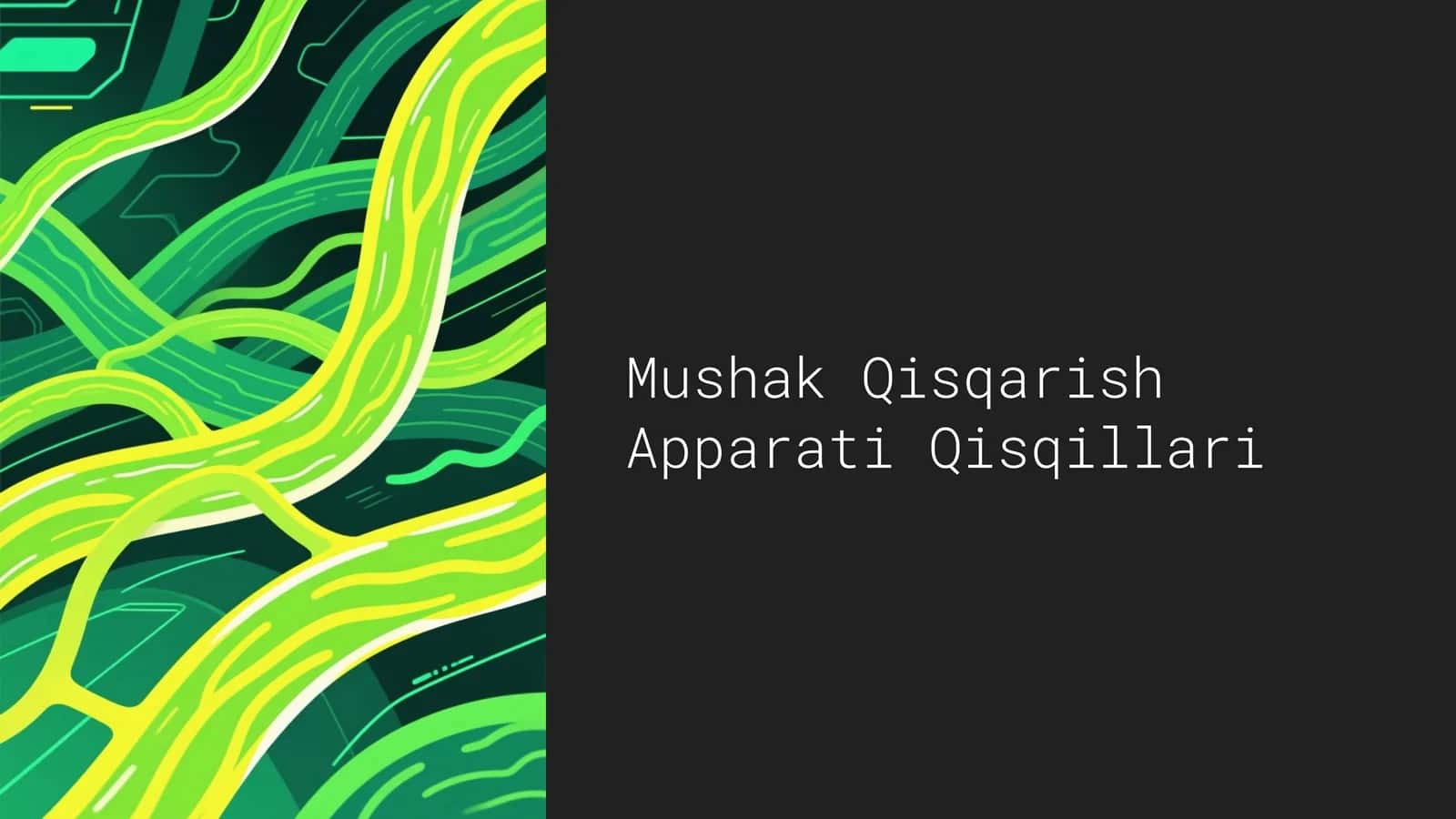 Mushak Qisqarish Apparati Qisqillari