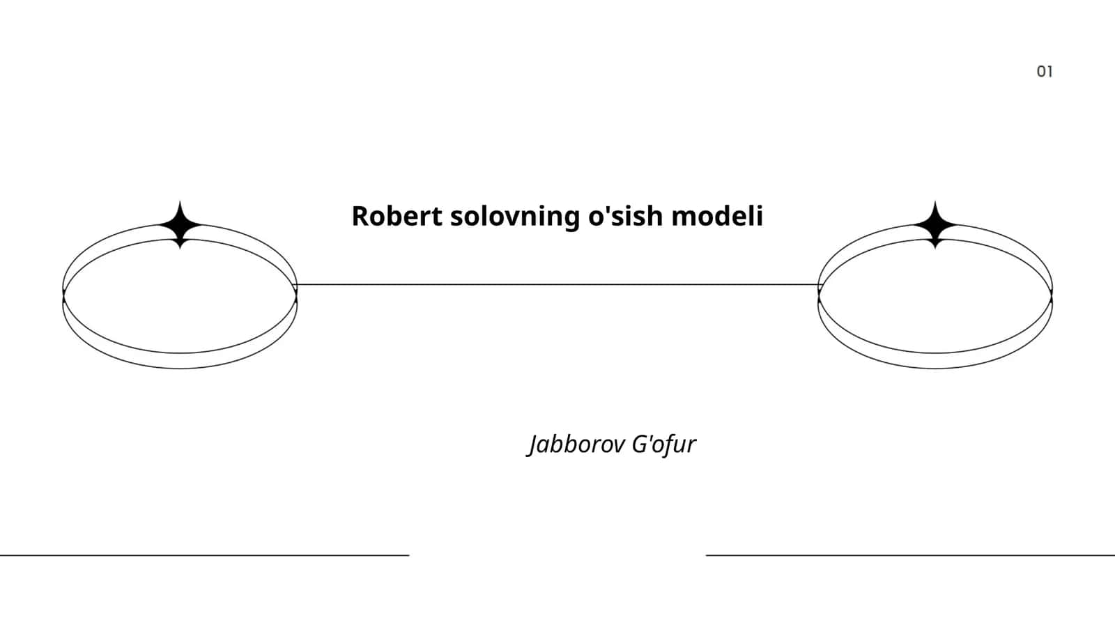 Robert solovning o'sish modeli