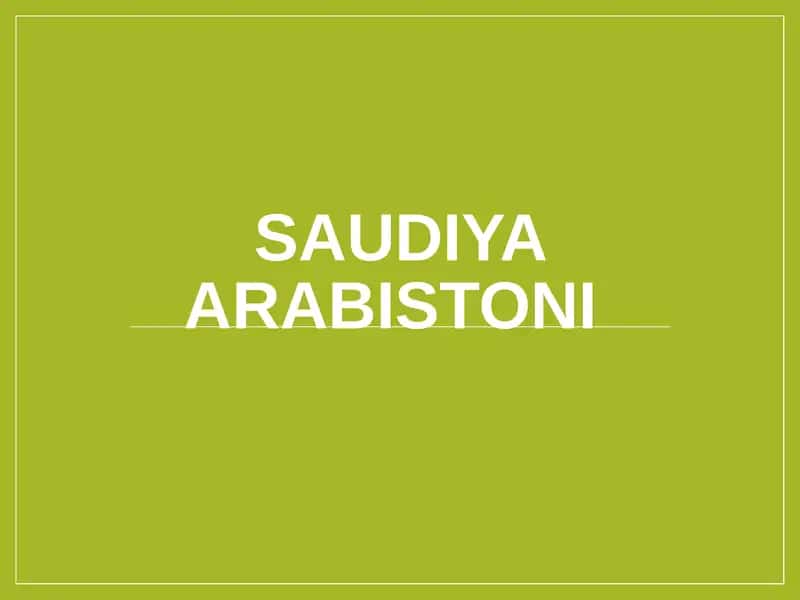 Saudiya Arabistoni