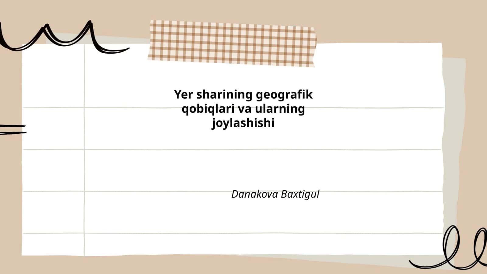 Yer sharining geografik qobiqlari va ularning joylashishi
