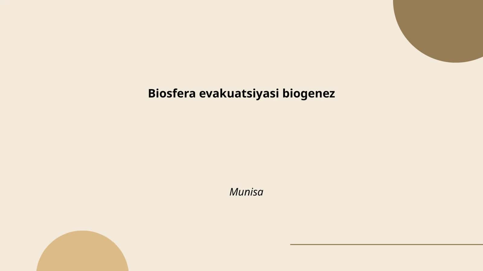 Biosfera evakuatsiyasi biogenez